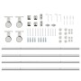 Kit de herrajes para puerta corredera 200 cm acero plateado von , Türartikel - Ref: Foro24-3295764, Preis: 189,20 €, Rabatt: %