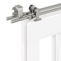 Kit de herrajes para puerta corredera 200 cm acero plateado von , Türartikel - Ref: Foro24-3295764, Preis: 189,20 €, Rabatt: %