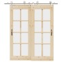 Kit de herrajes para puerta corredera 200 cm acero plateado von , Türartikel - Ref: Foro24-3295766, Preis: 230,02 €, Rabatt: %