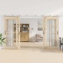 Kit de herrajes para puerta corredera 400 cm acero plateado von , Türartikel - Ref: Foro24-3295770, Preis: 500,78 €, Rabatt: %