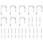 Kit de herrajes para puerta corredera 400 cm acero plateado von , Türartikel - Ref: Foro24-3295770, Preis: 500,78 €, Rabatt: %