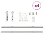 Kit de herrajes para puerta corredera 400 cm acero plateado von , Türartikel - Ref: Foro24-3295770, Preis: 500,78 €, Rabatt: %