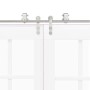 Kit de herrajes para puerta corredera 400 cm acero plateado von , Türartikel - Ref: Foro24-3295770, Preis: 500,78 €, Rabatt: %