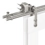 Kit de herrajes para puerta corredera 400 cm acero plateado von , Türartikel - Ref: Foro24-3295770, Preis: 500,78 €, Rabatt: %