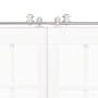 Kit de herrajes para puerta corredera 400 cm acero plateado de , Artículos para puertas - Ref: Foro24-3295772, Precio: 370,67...
