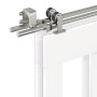 Kit de herrajes para puerta corredera 400 cm acero plateado de , Artículos para puertas - Ref: Foro24-3295772, Precio: 370,67...