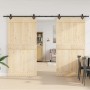 Kit de herrajes para puertas correderas acero negro 305 cm von , Türartikel - Ref: Foro24-3295791, Preis: 120,66 €, Rabatt: %