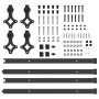 Kit de herrajes para puertas correderas acero negro 305 cm von , Türartikel - Ref: Foro24-3295791, Preis: 120,66 €, Rabatt: %