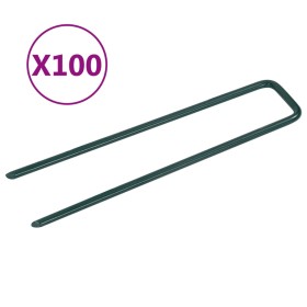 Artificial turf nails, 100 pieces of U-shaped iron. by vidaXL, Nails - Ref: Foro24-315797, Price: 47,19 €, Discount: %