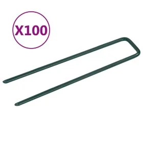 Artificial turf nails, 100 pieces of U-shaped iron. by vidaXL, Nails - Ref: Foro24-315797, Price: 40,21 €, Discount: %