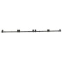 Kit de herrajes para puertas correderas acero negro 366 cm by , Door items - Ref: Foro24-3295801, Price: 203,06 €, Discount: %