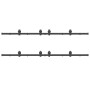 Kit de herrajes para puertas correderas acero negro 366 cm by , Door items - Ref: Foro24-3295801, Price: 203,06 €, Discount: %