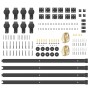 Kit de herrajes para puertas correderas acero negro 366 cm by , Door items - Ref: Foro24-3295801, Price: 203,06 €, Discount: %
