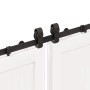 Kit de herrajes para puertas correderas acero negro 366 cm by , Door items - Ref: Foro24-3295801, Price: 203,06 €, Discount: %
