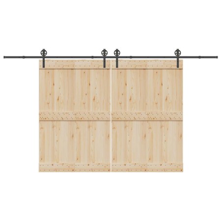 Kit de herrajes para puertas correderas acero negro 400 cm von , Türartikel - Ref: Foro24-3295798, Preis: 133,03 €, Rabatt: %