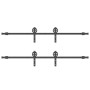 Kit de herrajes para puertas correderas acero negro 400 cm von , Türartikel - Ref: Foro24-3295798, Preis: 133,03 €, Rabatt: %