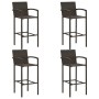 Garten-Barmöbel 5-tlg. PE-Rattan-Armlehne braun von vidaXL, Gartensets - Ref: Foro24-3064810, Preis: 353,38 €, Rabatt: %