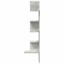 Estante esquina pared contrachapado gris hormigón 32x32x127,5cm de , Estantes y estanterías - Ref: Foro24-860520, Precio: 37,...