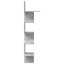 Estante esquina pared contrachapado gris hormigón 32x32x127,5cm de , Estantes y estanterías - Ref: Foro24-860520, Precio: 37,...