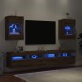 Muebles TV de pared luces LED 2 uds roble artisian 40x30x60,5cm von , TV-Möbel - Ref: Foro24-857681, Preis: 86,76 €, Rabatt: %