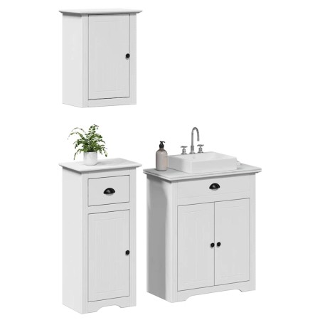 Juego de muebles de baño BODO 3 pzas madera maciza pino blanco von , Badezimmermöbel - Ref: Foro24-3307647, Preis: 232,20 €, ...