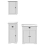 Juego de muebles de baño BODO 3 pzas madera maciza pino blanco von , Badezimmermöbel - Ref: Foro24-3307647, Preis: 232,20 €, ...