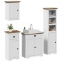 Juego muebles baño BODO 4pzas madera maciza pino blanco marrón von , Badezimmermöbel - Ref: Foro24-3307651, Preis: 365,66 €, ...