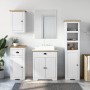 Juego muebles baño BODO 4pzas madera maciza pino blanco marrón von , Badezimmermöbel - Ref: Foro24-3307651, Preis: 365,66 €, ...