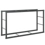 Leñero de acero negro 110x30x61 cm von , Brennholztaschen und -halter - Ref: Foro24-4018466, Preis: 32,10 €, Rabatt: %
