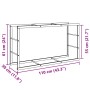 Leñero de acero negro 110x30x61 cm von , Brennholztaschen und -halter - Ref: Foro24-4018466, Preis: 32,10 €, Rabatt: %