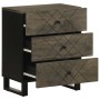 Mesilla de noche negra 50x33x62 cm madera maciza mango de , Mesitas de noche - Ref: Foro24-4017693, Precio: 101,22 €, Descuen...