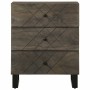 Mesilla de noche negra 50x33x62 cm madera maciza mango de , Mesitas de noche - Ref: Foro24-4017693, Precio: 101,22 €, Descuen...