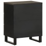 Mesilla de noche negra 50x33x62 cm madera maciza mango de , Mesitas de noche - Ref: Foro24-4017693, Precio: 101,22 €, Descuen...
