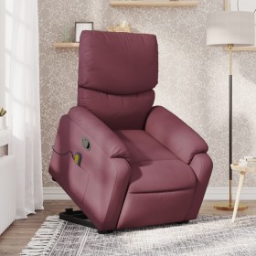 Sillón reclinable de masaje elevable tela morado de , Sillones - Ref: Foro24-3204843, Precio: 284,25 €, Descuento: %