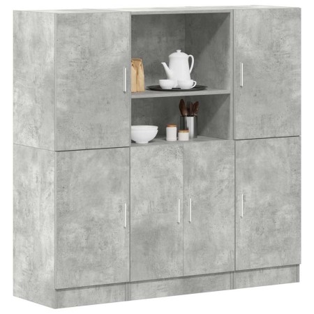 Set de muebles de cocina 3 pzas madera ingeniería gris hormigón von , Regale und Regale - Ref: Foro24-3324154, Preis: 282,31 ...