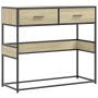 Mesa consola de madera de ingeniería roble Sonoma 90x35x80 cm de , Mesas auxiliares - Ref: Foro24-849175, Precio: 76,96 €