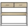 Mesa consola de madera de ingeniería roble Sonoma 90x35x80 cm de , Mesas auxiliares - Ref: Foro24-849175, Precio: 76,96 €