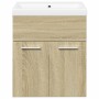 Set de muebles de baño 2 pzas madera contrachapada roble Sonoma von , Badezimmermöbel - Ref: Foro24-3324982, Preis: 125,89 €,...