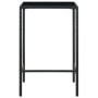 Gartentisch und hohe Hocker und Kissen 5 Stück schwarzes PE-Rattan von vidaXL, Gartensets - Ref: Foro24-3064840, Preis: 324,4...