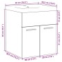 Set de muebles de baño 2 pzas madera contrachapada roble Sonoma von , Badezimmermöbel - Ref: Foro24-3324982, Preis: 125,89 €,...