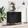 Cajonera de madera contrachapada negro 70x41x70 cm | Foro24.es | Tu tienda online para hogar, jardín y más Foro24.es
