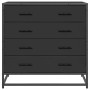 Cajonera de madera contrachapada negro 70x41x70 cm | Foro24.es | Tu tienda online para hogar, jardín y más Foro24.es