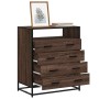 Cómoda de madera contrachapada roble marrón 70x41x83,5 cm by , Drawers - Ref: Foro24-849093, Price: 103,56 €, Discount: %