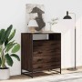 Cómoda de madera contrachapada roble marrón 70x41x83,5 cm by , Drawers - Ref: Foro24-849093, Price: 103,56 €, Discount: %