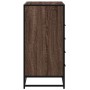 Cómoda de madera contrachapada roble marrón 70x41x83,5 cm by , Drawers - Ref: Foro24-849093, Price: 103,56 €, Discount: %
