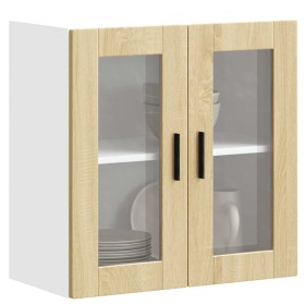 Armario de pared para cocina puerta cristal Porto roble sonoma von , Küchenschränke - Ref: Foro24-854150, Preis: 70,43 €, Rab...