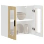 Armario de pared para cocina puerta cristal Porto roble sonoma von , Küchenschränke - Ref: Foro24-854150, Preis: 70,43 €, Rab...