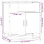 Aparador de madera de ingeniería negro 68x35x76 cm von , Sideboards - Ref: Foro24-848999, Preis: 82,32 €, Rabatt: %