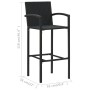 5-teiliges schwarzes Gartenbar-Set von vidaXL, Gartensets - Ref: Foro24-3064870, Preis: 464,02 €, Rabatt: %