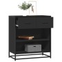 Aparador de madera de ingeniería negro 68x35x76 cm by , Sideboards - Ref: Foro24-848984, Price: 85,22 €, Discount: %